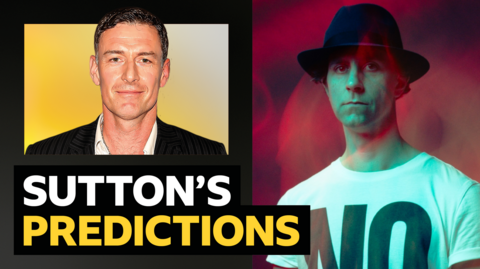 Chris Sutton's predictions versus Maximo Park frontman Paul Smith