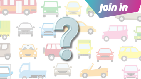 car illustrations and question mark