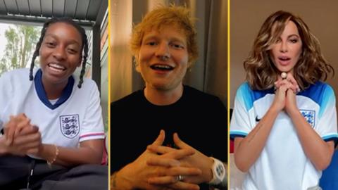 Little Simz, Ed Sheeran and Kate Beckinsale