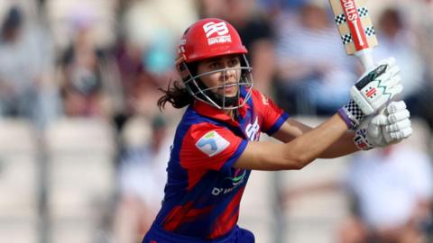 Southern Brave's Maia Bouchier hits out against Manchester Super Giants