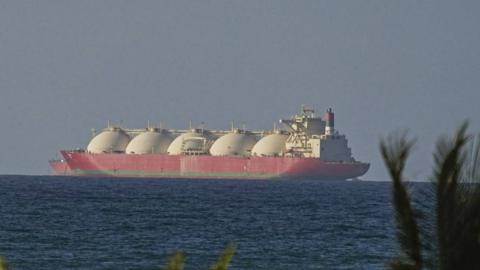 A vessel passing through the Strait of Hormuz