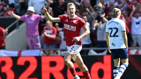 Ross McCrorie celebrates scoring against Preston