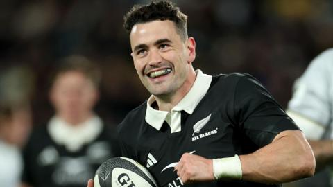 New Zealand Will Jordan in action during his side's win against Italy 