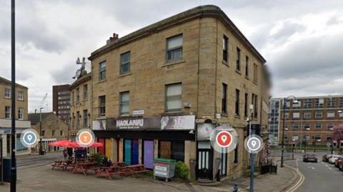 The exterior of Hao Lai Karaoke Bar, Kirkgate Huddersfield
