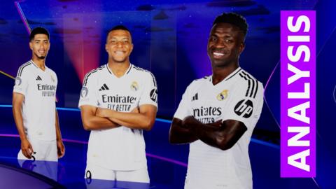 Jude Bellingham, Kylian Mbappe  and Vinicius Junior