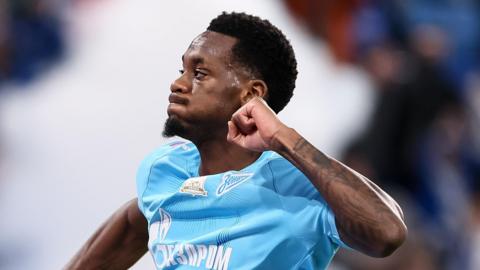 Jhon Duran playing for Zenit St Petersburg