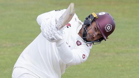 Ricardo Vasconcelos batting for Northants