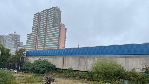 Land earmarked for the development off Glasshouse Street in Nottingham
