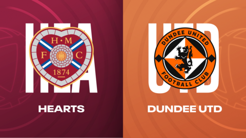 Hearts and Dundee United badges