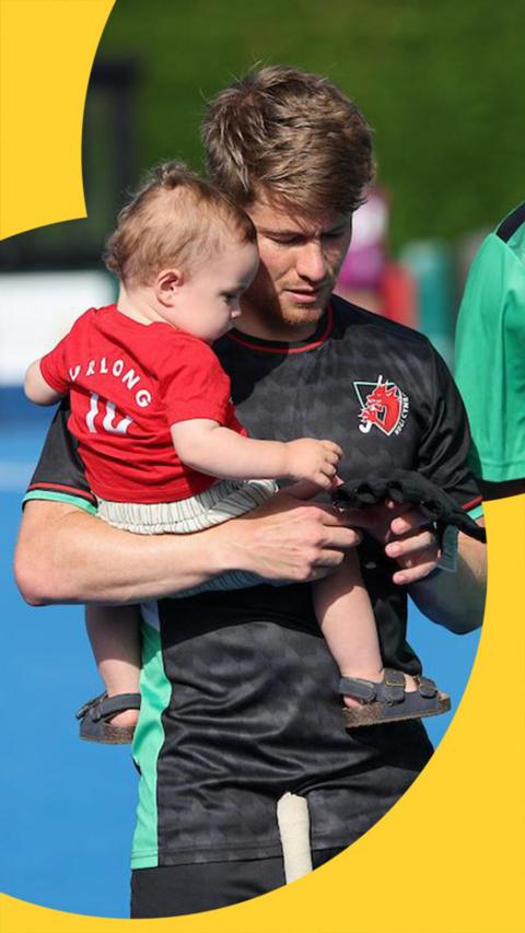 Rhodri Furlong and his son Max