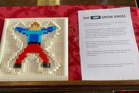 Lego "snow angel"