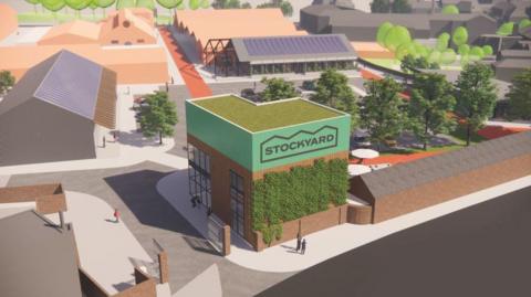 An artist's impression of the revamped Stockyard