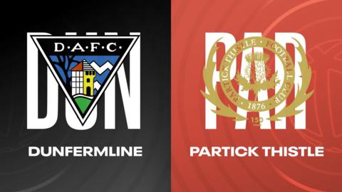 Dunfermline Athletic and Partick Thistle badges