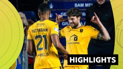 Livingston players celebrating