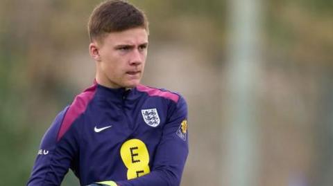Nicolas Michalski in action for England Under-18s