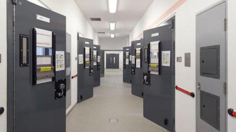 Doors of police cells