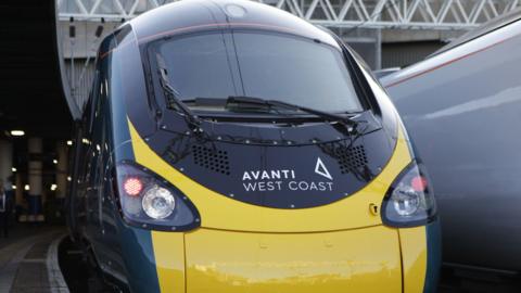 Front of Avanti West Coast train