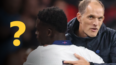 Thomas Tuchel and Bukayo Saka