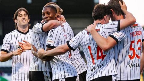 St Mirren celebrate