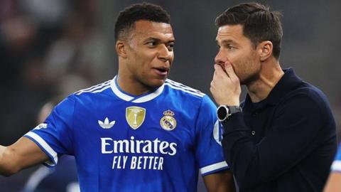 Kylian Mbappe and Xabi Alonso