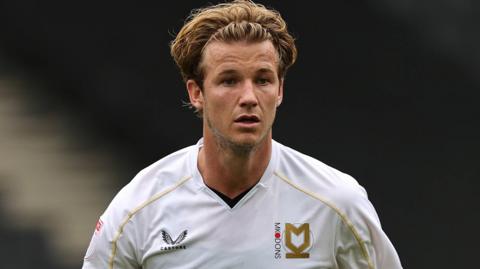 Tommy Leigh playing for Milton Keynes Dons Football Club