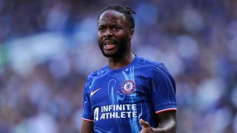 Raheem Sterling of Chelsea during the pre-season friendly between Chelsea and FC Internazionale at Stamford Bridge