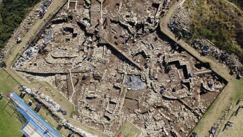 Aerial image of Ness of Brodgar