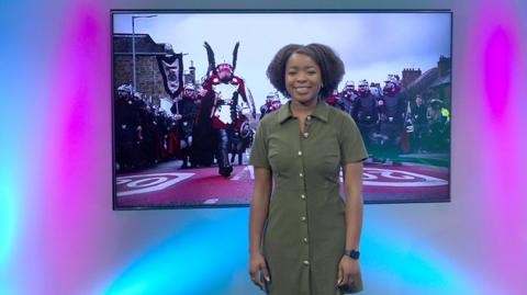 Emma-Louise in the studio