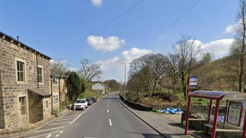 Bacup Road at Clough Foot, Todmorden