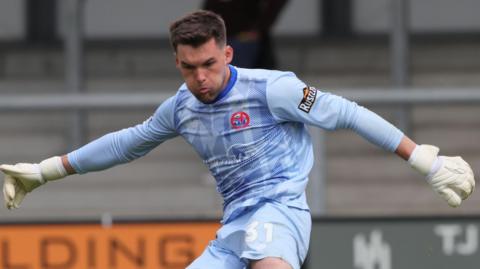Ben Winterbottom playing for Fylde in the National League