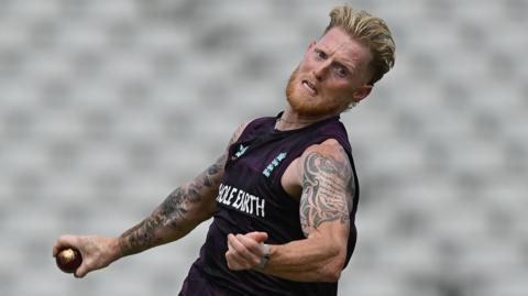 Ben Stokes bowls during training (stock image)