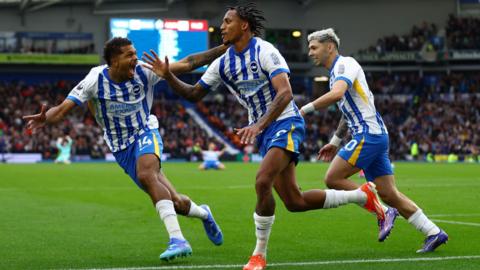 Joao Pedro celebrates