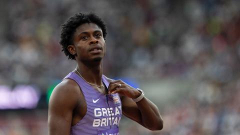 Jeremiah Azu in a GB vest