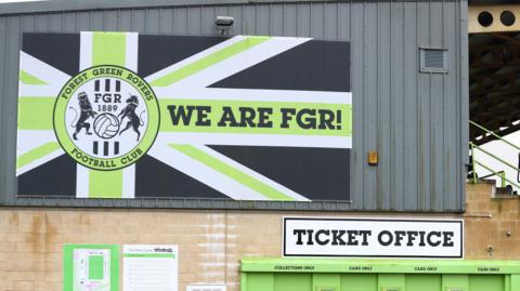 Forest Green Rovers ticket office.