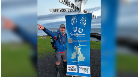 Matt Maynard at John O'Groats