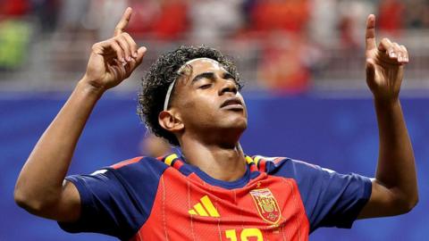 Spain's Lamine Yamal