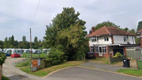 A picture of the existing house in Hereford