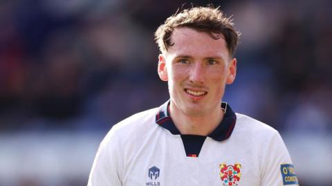 Regan Hendry in action for Tranmere