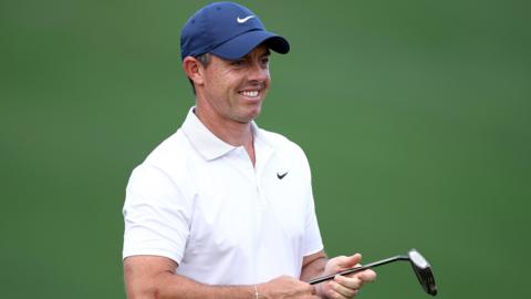 Rory McIlroy during a practice round at Quail Hollow