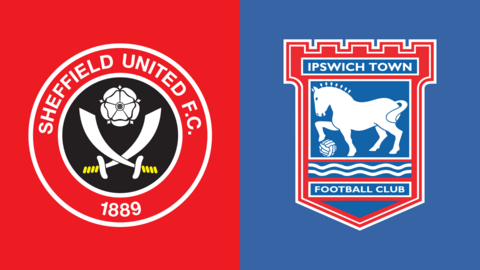 Side-by-side of Sheffield United and Ipswich Town club badges