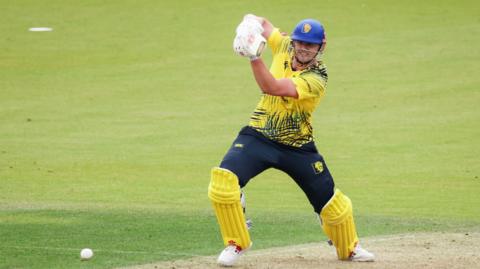 Durham, Alex Lees bats.