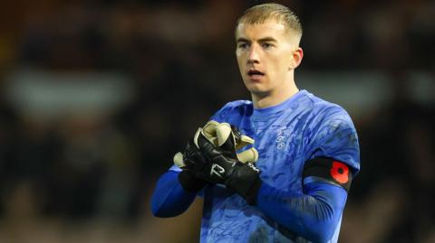 Port Vale goalkeeper Joe Gauci in action
