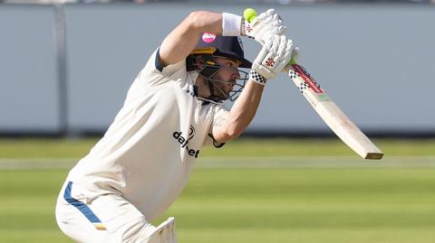 Caleb Jewell batting at Lord's