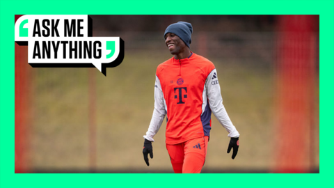 Nicolas Jackson pictured in Bayern Munich training