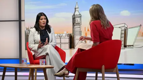 Lisa Nandy being interviewed by Laura Kuenssberg.