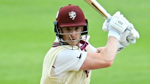 Tom Abell batting for Somerset