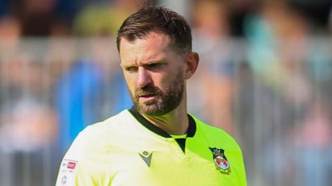 Mark Howard in action for Wrexham