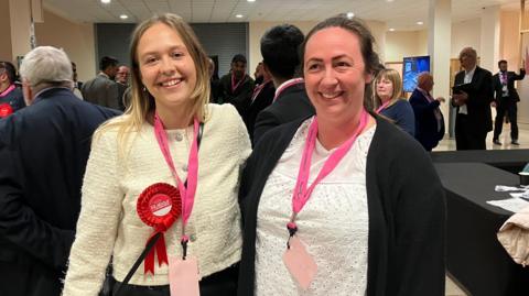 Daisy Creedon-Blakemore with her mum