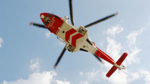 Coastguard helicopter