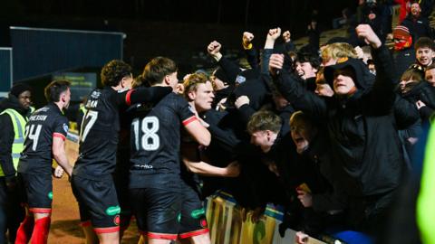 Partick Thistle celebrate
